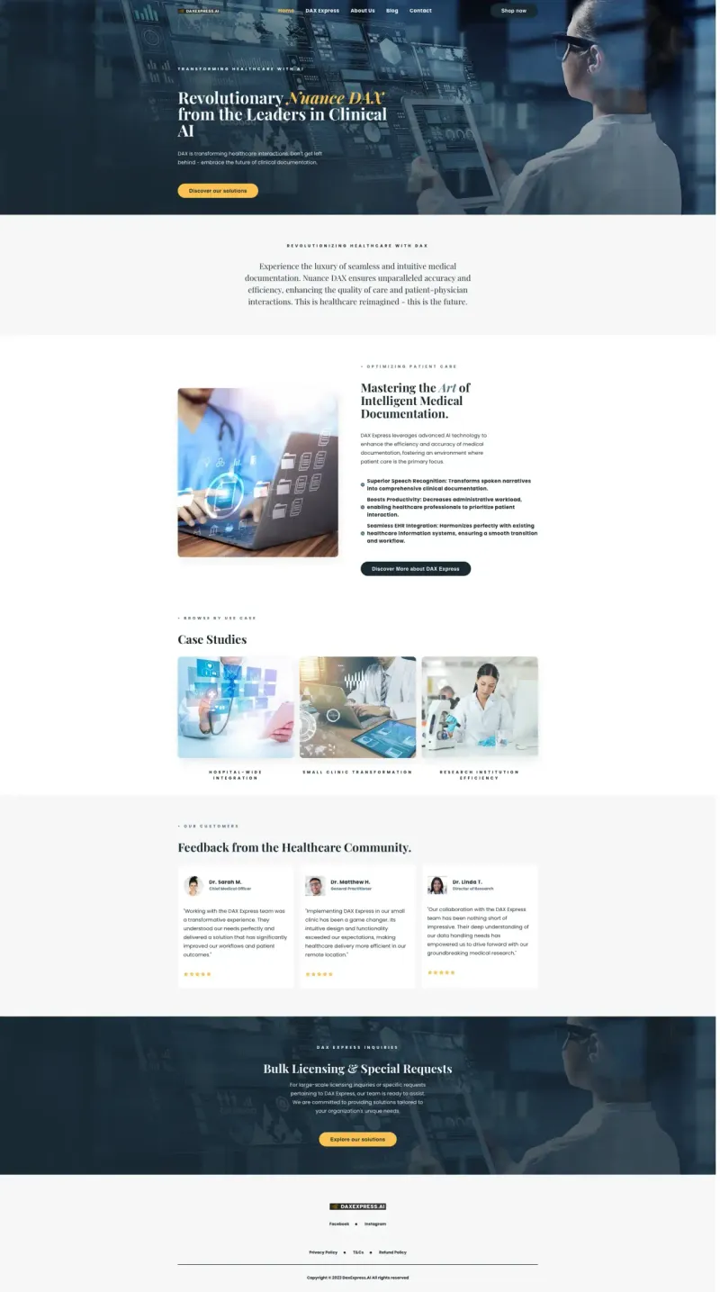 DaxCopilot.ai website