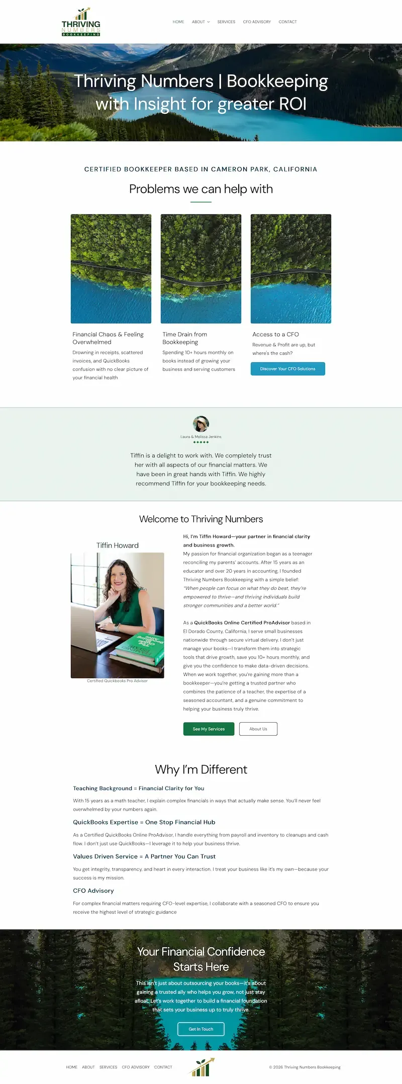 Thriving Numbers website